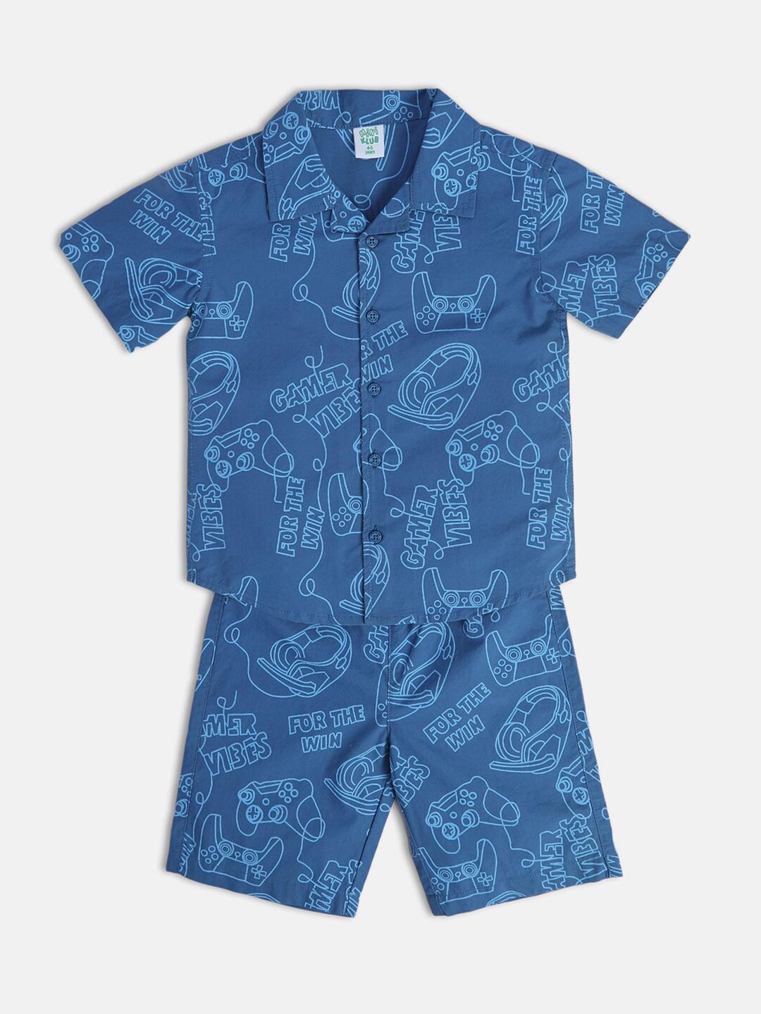 Buy MINI KLUB Boys Printed Shirt With Shorts -  - Apparel for Boys