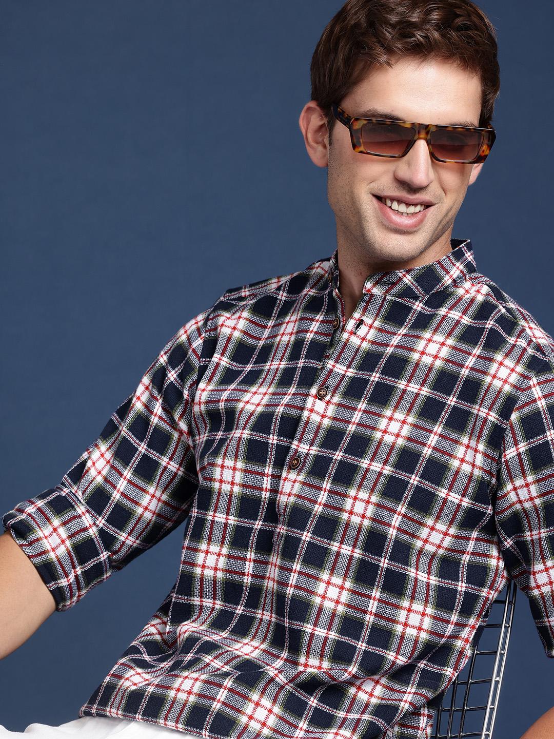 Mast & Harbour Men Standard Checked Casual Shirt