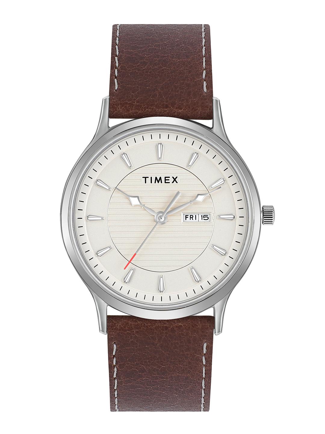 Timex Round 21mm White Dial Men Watch TWTG10505