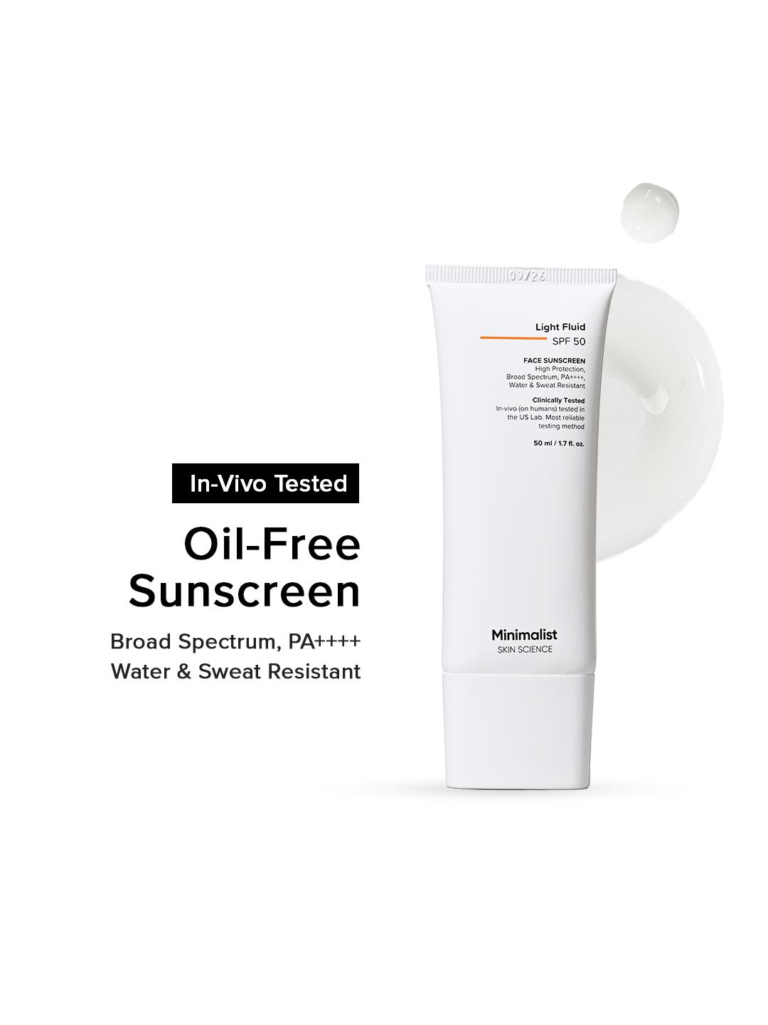 Buy Minimalist Light Fluid SPF 50 Face Sunscreen 50ml - - Personal Care for Unisex