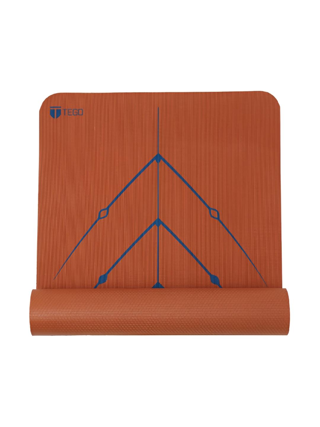 Buy TEGO Orange Self Design Rectangular Yoga Mats - - Home for Unisex