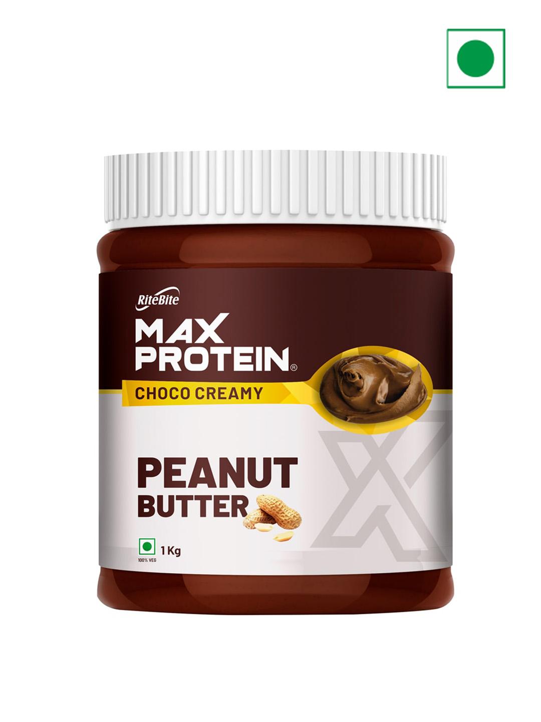 Buy Ritebite Max Protein Choco Creamy Peanut Butter 1Kg - Proteins for ...