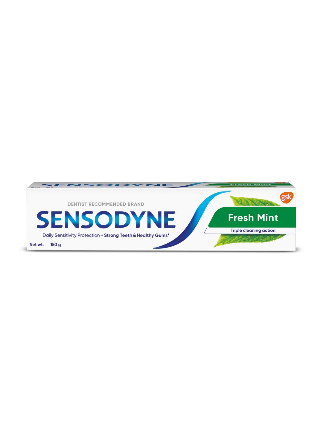 Buy Sensodyne Fresh Mint Toothpaste For Strong Teeth & Healthy Gums 150g - - Personal Care for Unisex