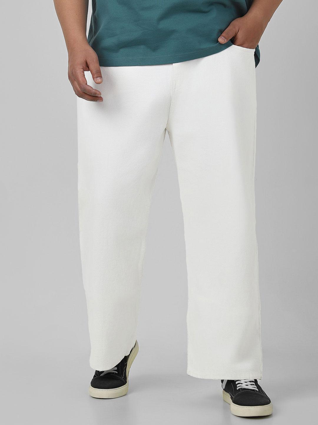 Urbano Plus Men Washed Non-Stretchable Relaxed Fit Jeans
