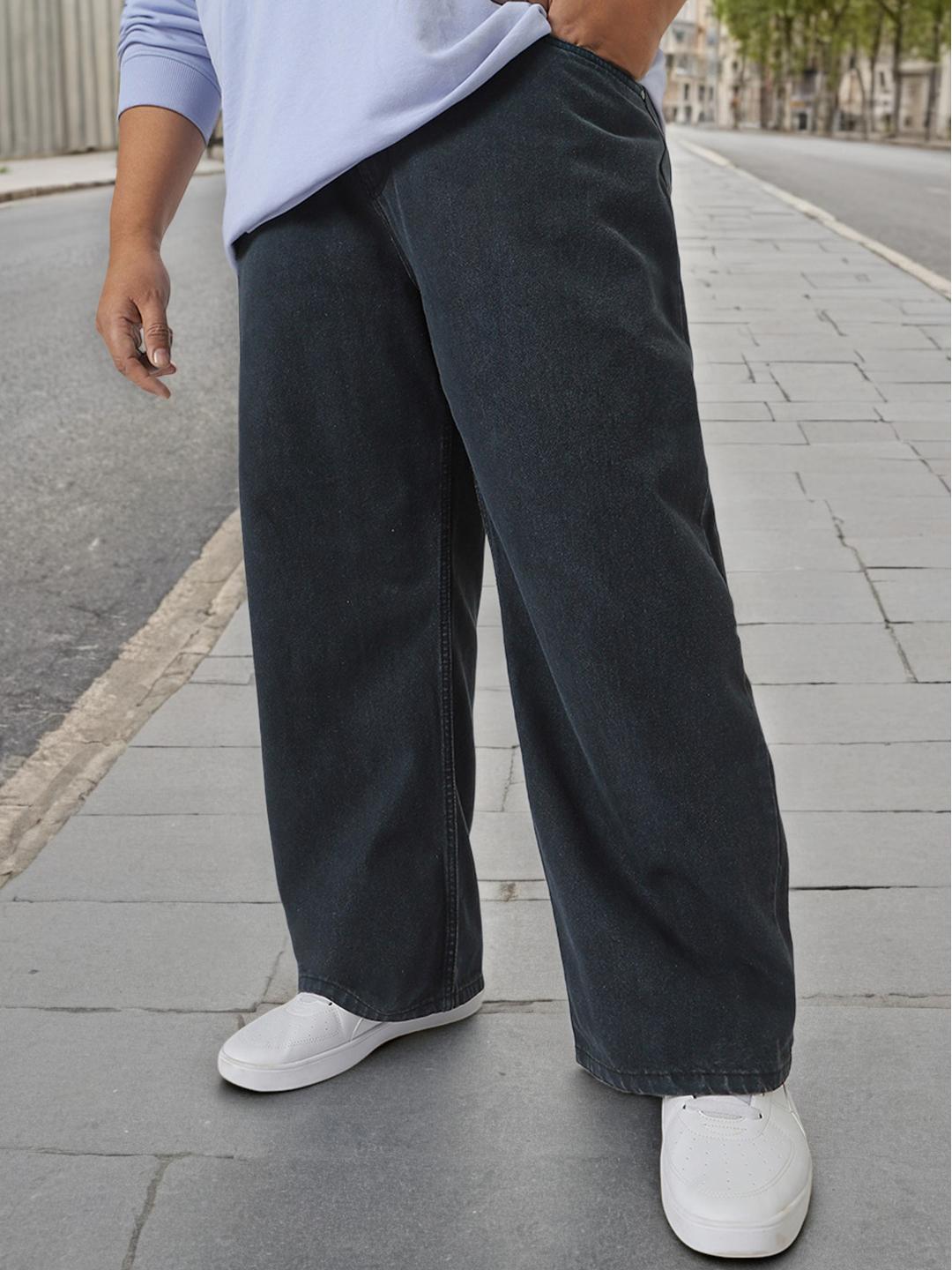 Urbano Plus Men Washed Non-Stretchable Relaxed Fit Jeans