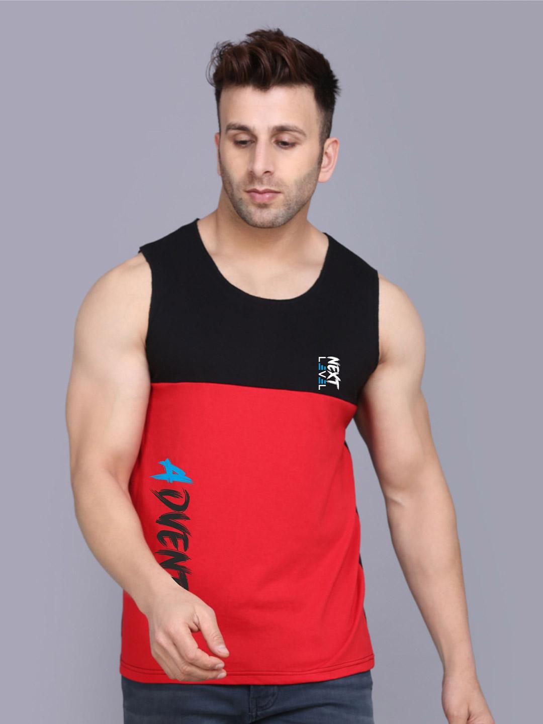 Buy SLOWLORIS Cotton Colourblocked Bio Wash Innerwear Vests - - Apparel for Men