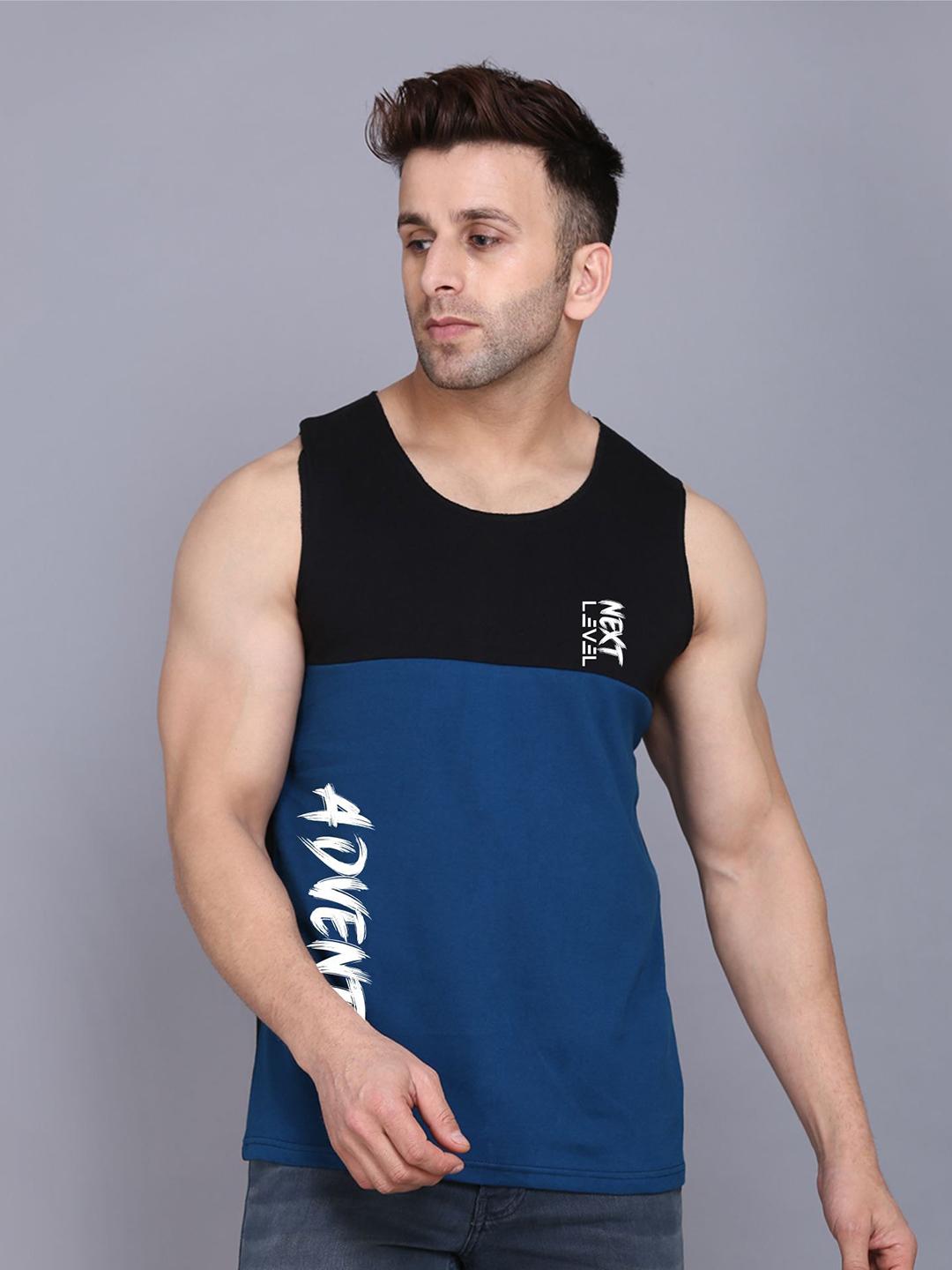 Buy SLOWLORIS Colourblocked Bio Wash Gym InnerVest - - Apparel for Men