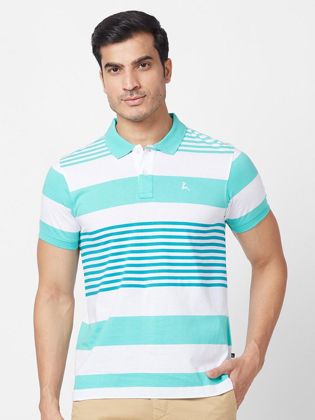 Buy Parx Striped Polo Collar Cotton T Shirt - Tshirts for Men 28235848 ...