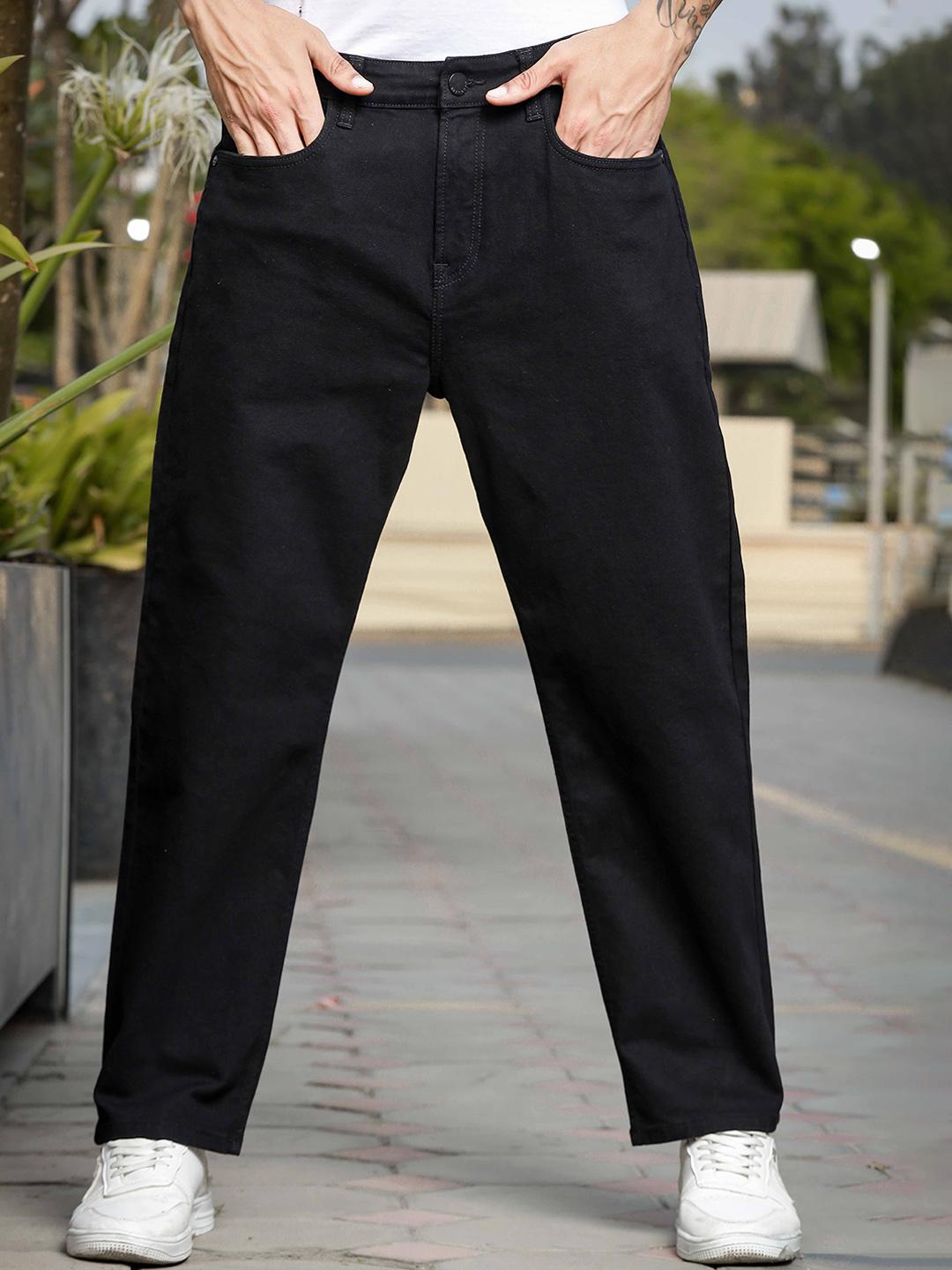HERE&NOW Men Smart Relaxed Fit Clean Look Stretchable Jeans