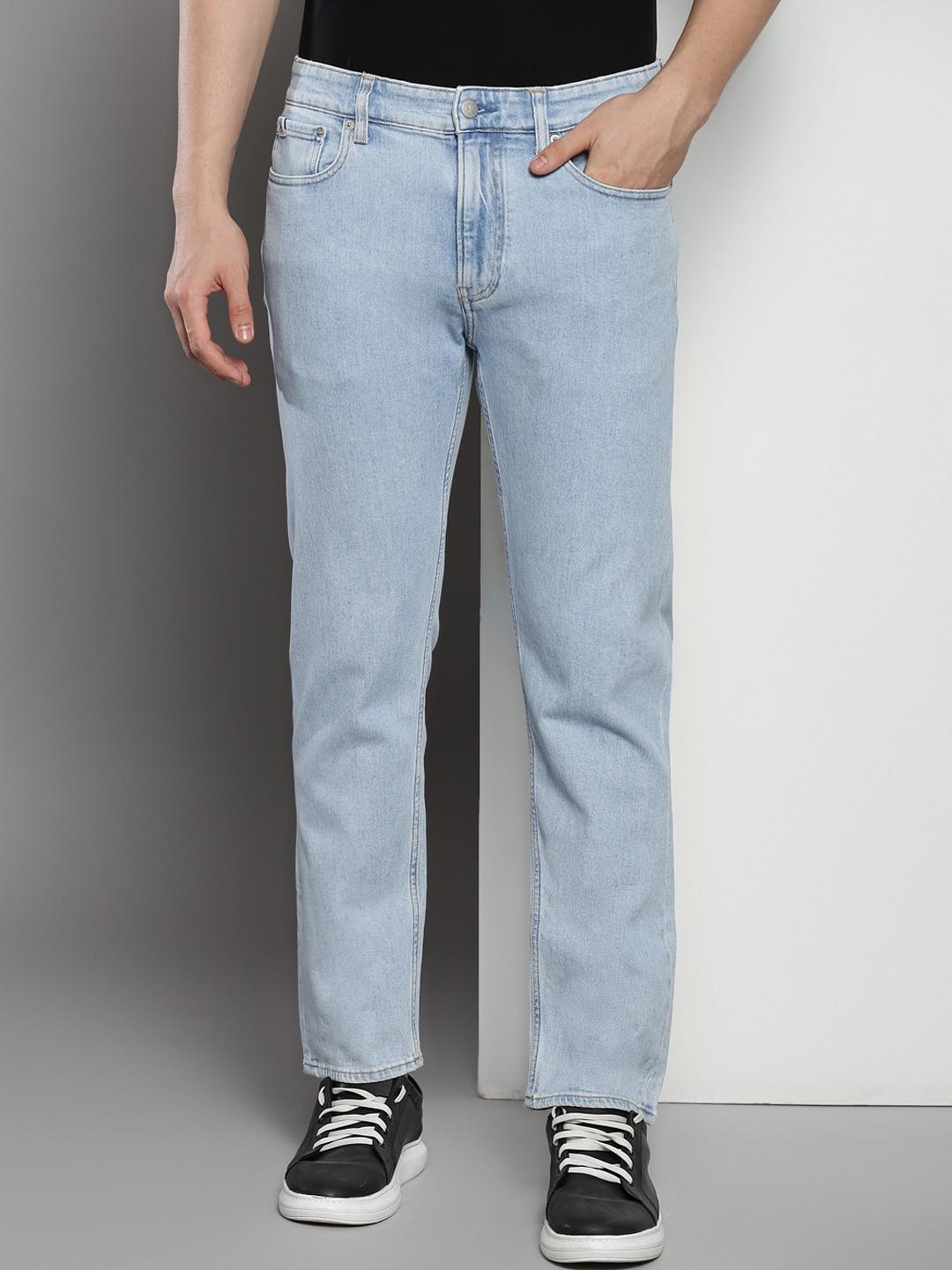 Calvin Klein Jeans Men Slim Fit Mid-Rise Stretchable Jeans