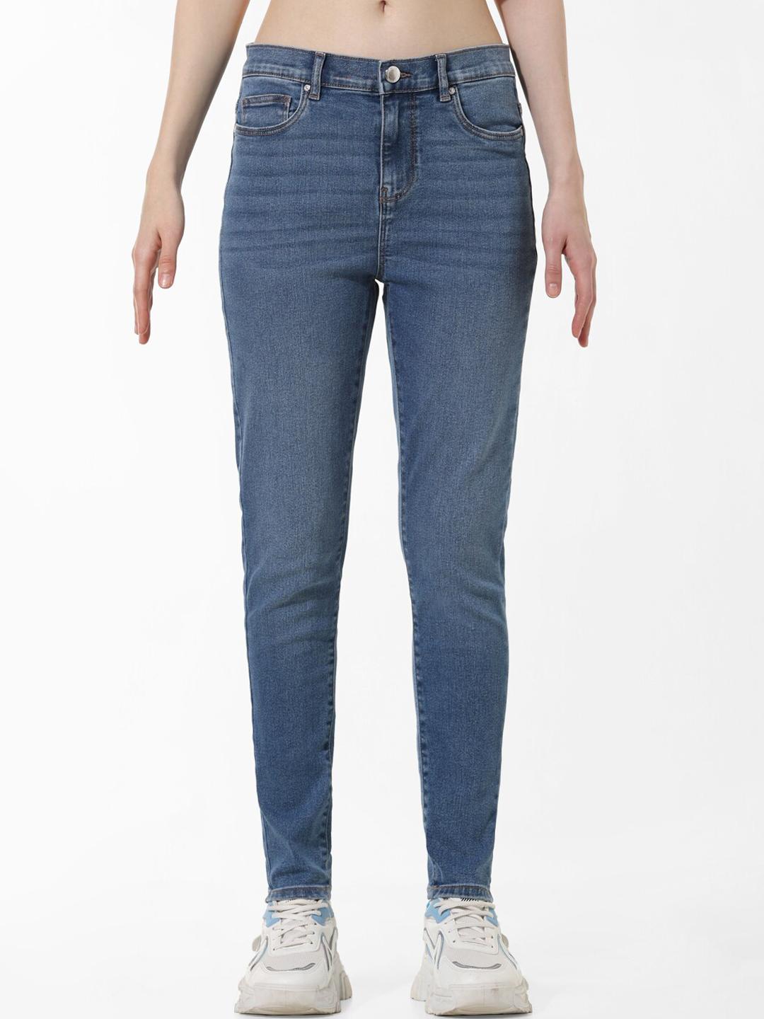 Buy ONLY Women Skinny Fit Light Fade Stretchable Jeans -  - Apparel for Women