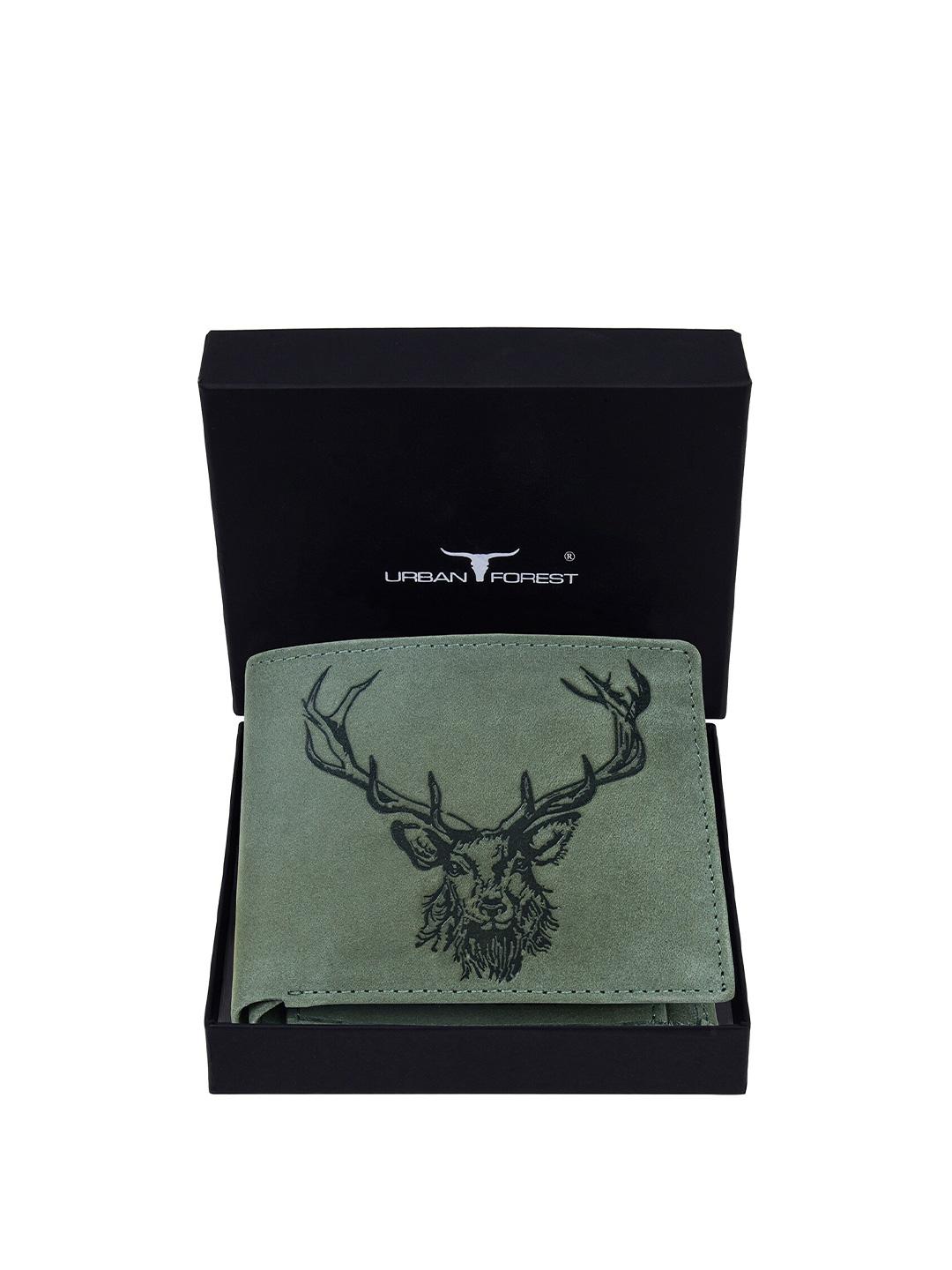 Buy URBAN FOREST Men Animal Textured Leather Two Fold Wallet - Wallets ...