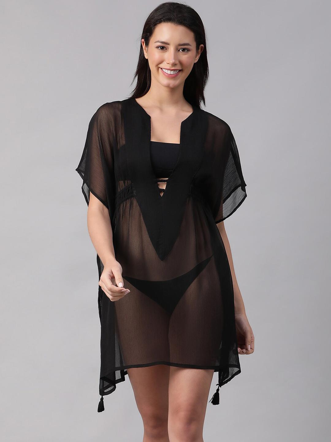 Buy Oxolloxo Women Cotton Kaftan Swimwear Cover Up Top -  - Apparel for Women