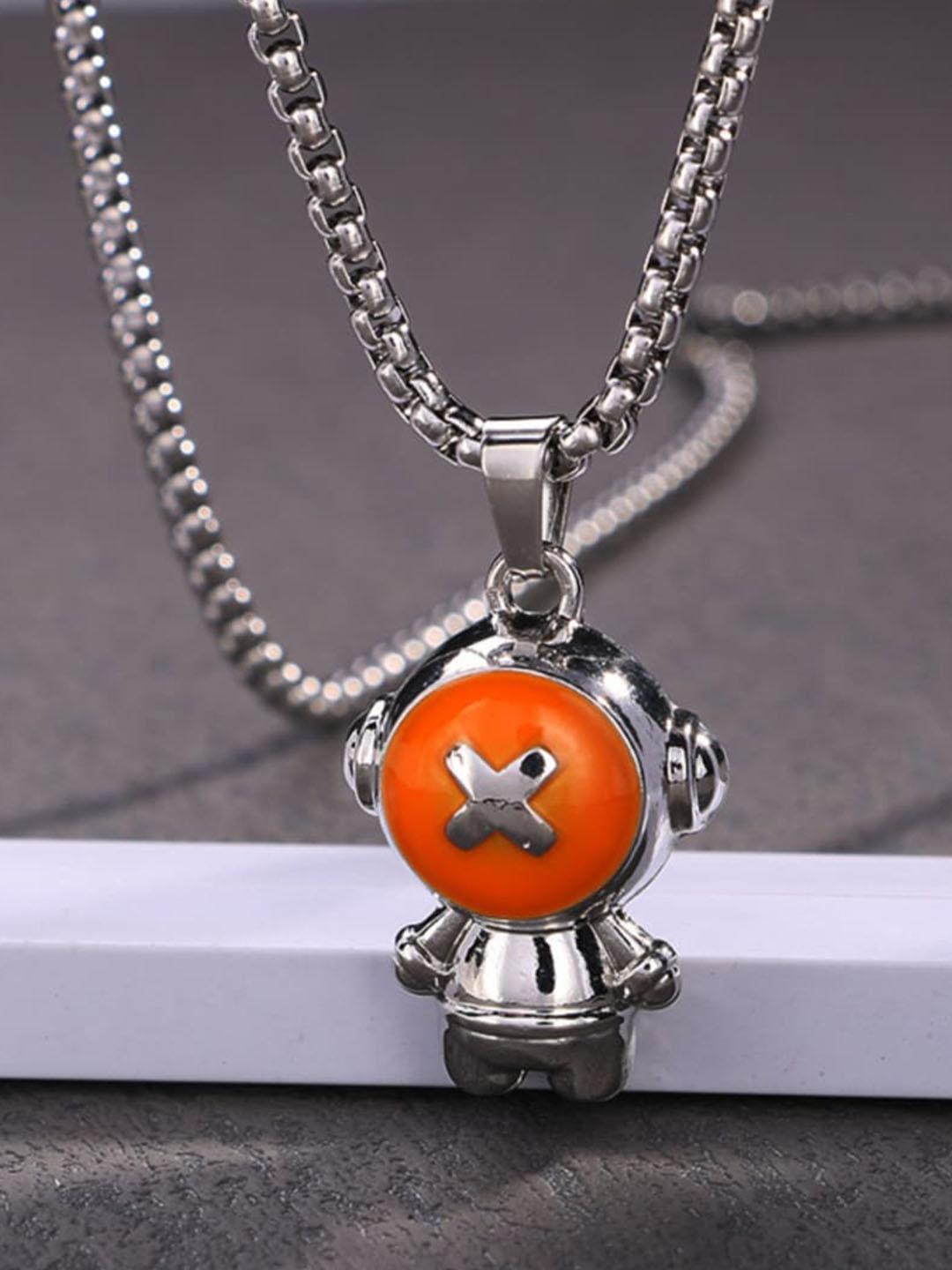 Buy SALTY Men Stainless Steel Geometric Pendant With Chain - - Accessories for Men