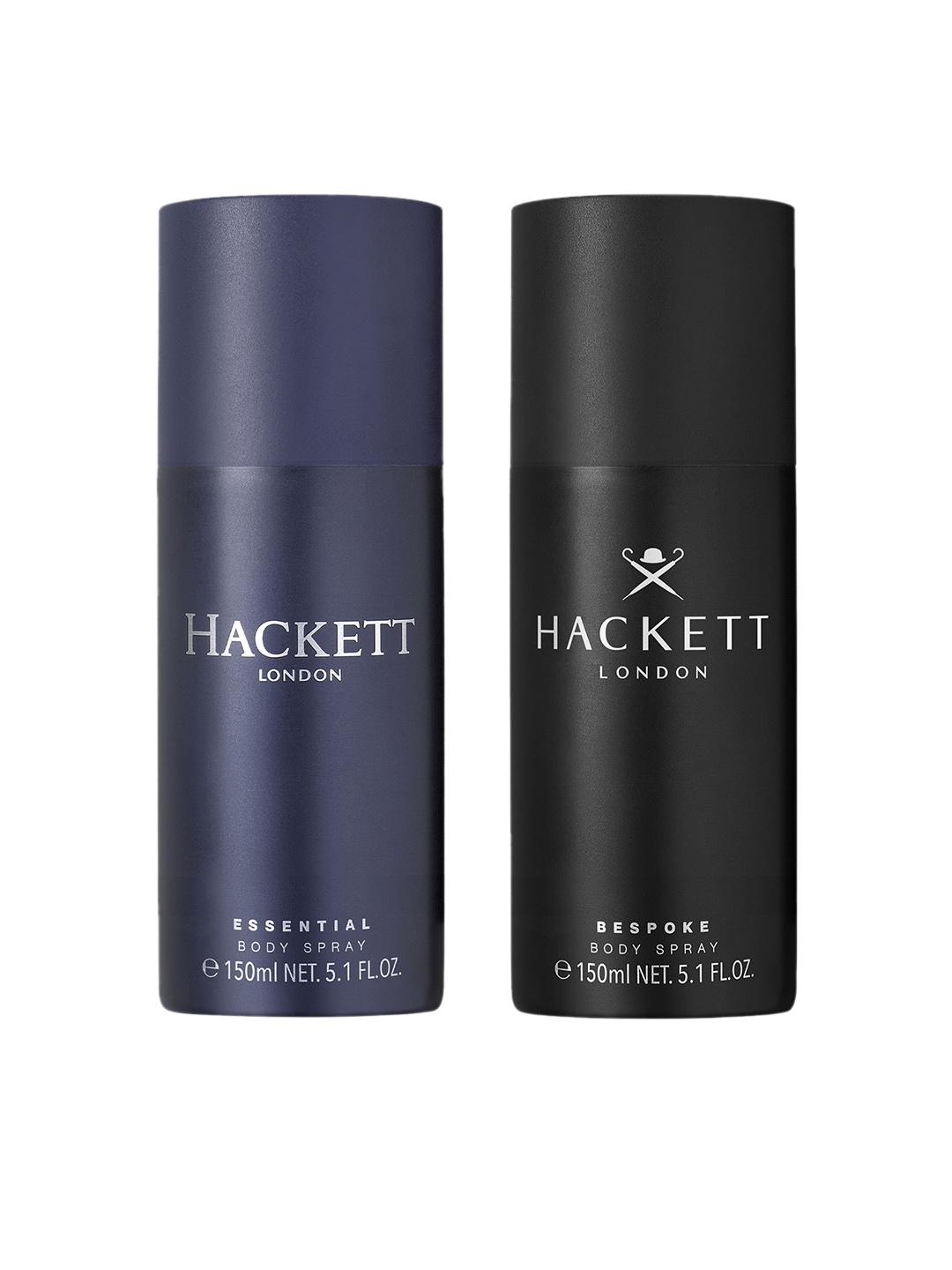 Buy Hackett Essential & Bespoke Set Of 2 Long Lasting Body Spray 150ml Each - - Personal Care for Men