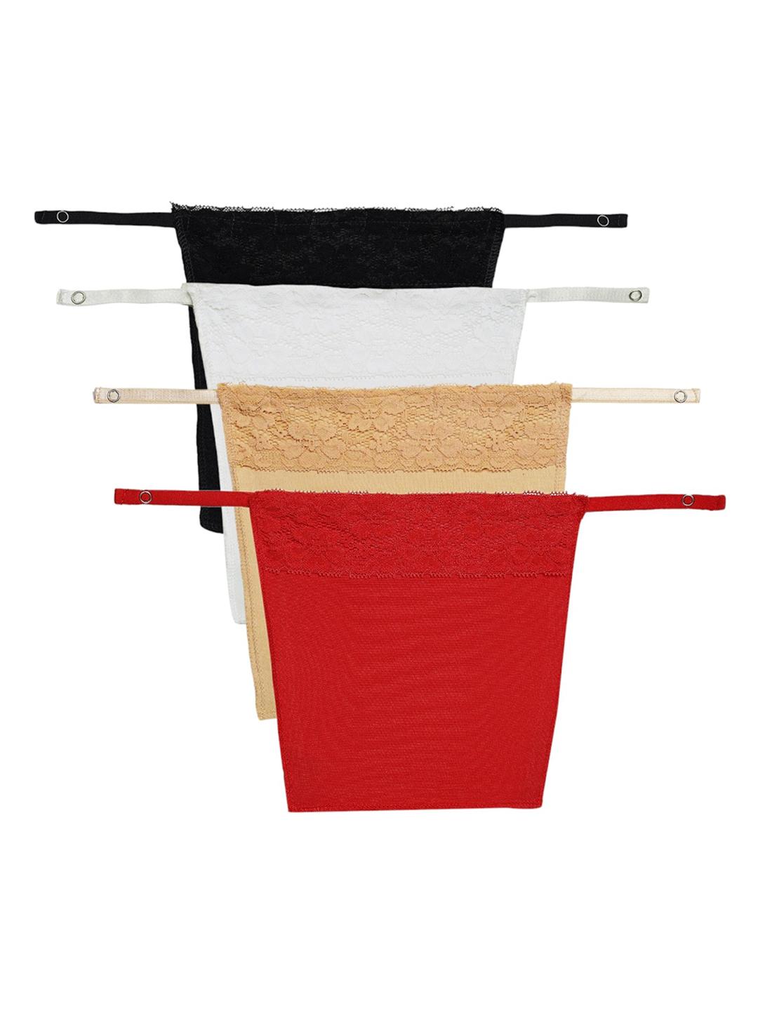 Buy PLUMBURY Pack Of 4 Cleavage Cover Clip On Mock Camisole - - Apparel for Women