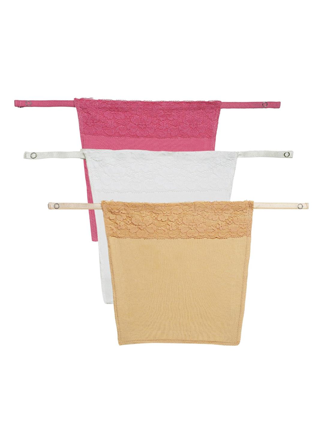 Buy PLUMBURY Pack Of 3 Cleavage Cover Clip On Mock Camisole -  - Apparel for Women
