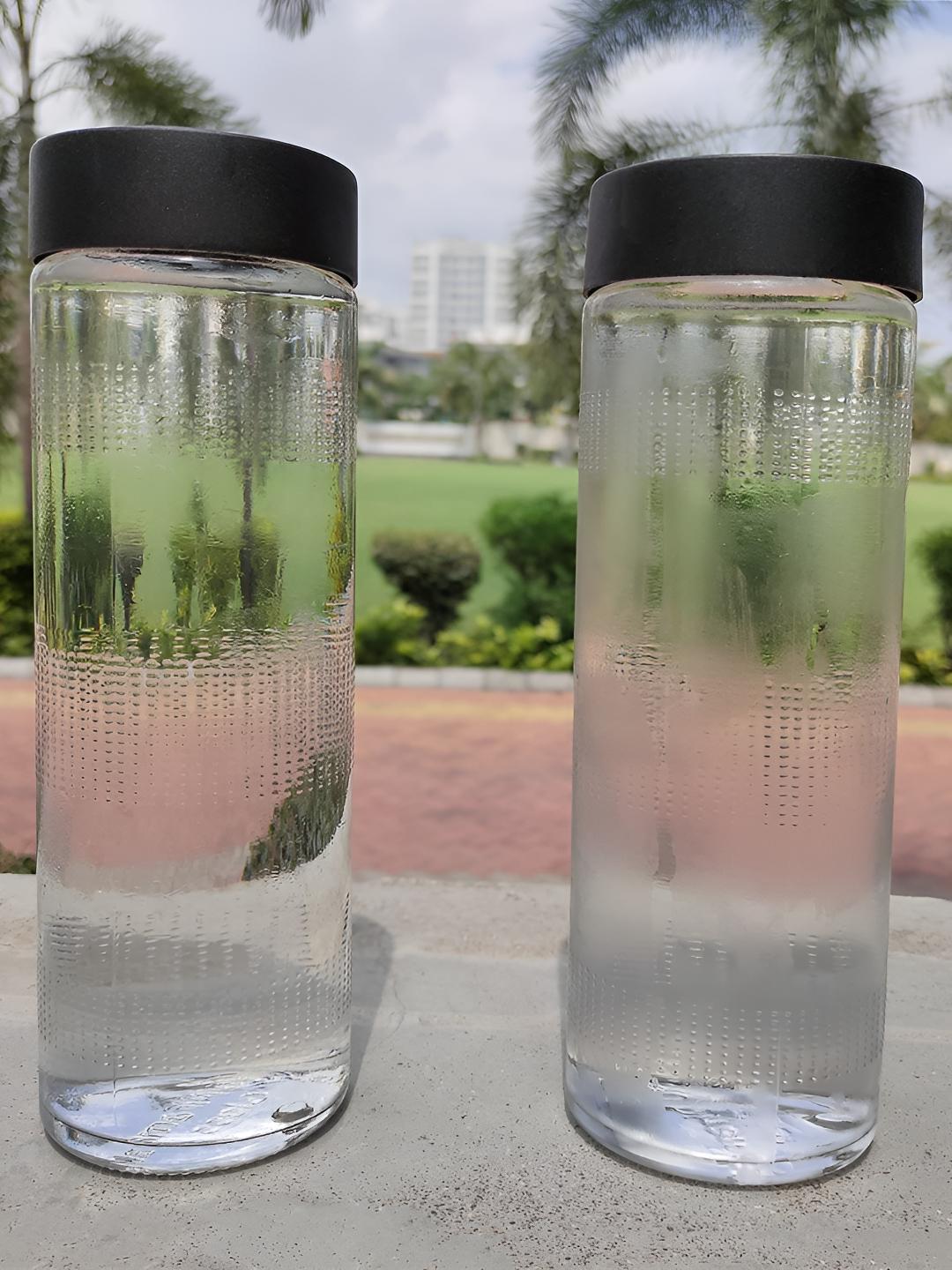 Buy Tyche Enterprises Transparent Glass Spill Proof 2 Piece Water Bottle   750ml -  - Home for Unisex