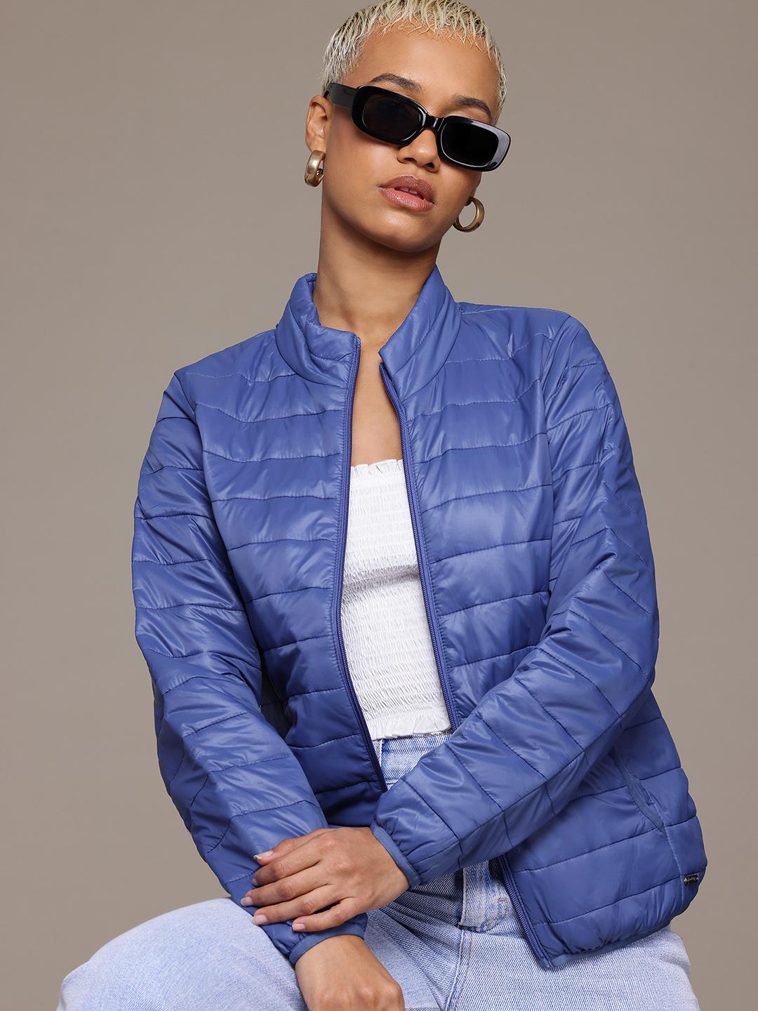 The Roadster Lifestyle Co. Mock Collar Puffer Jacket