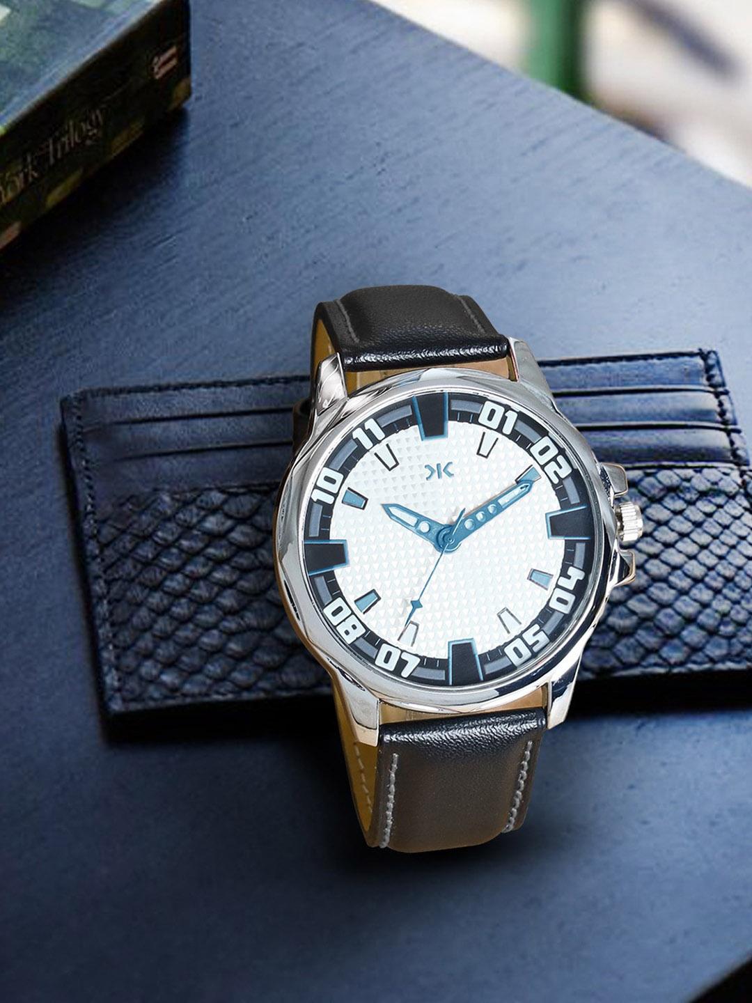 Killer Men Leather Bracelet Style Straps Analogue Watch KLMO73E
