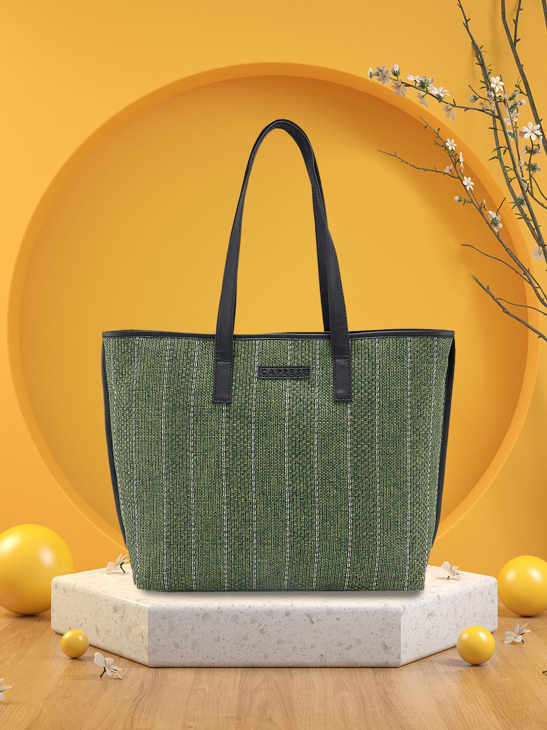 Caprese Evana Self-Striped Shoulder Bag