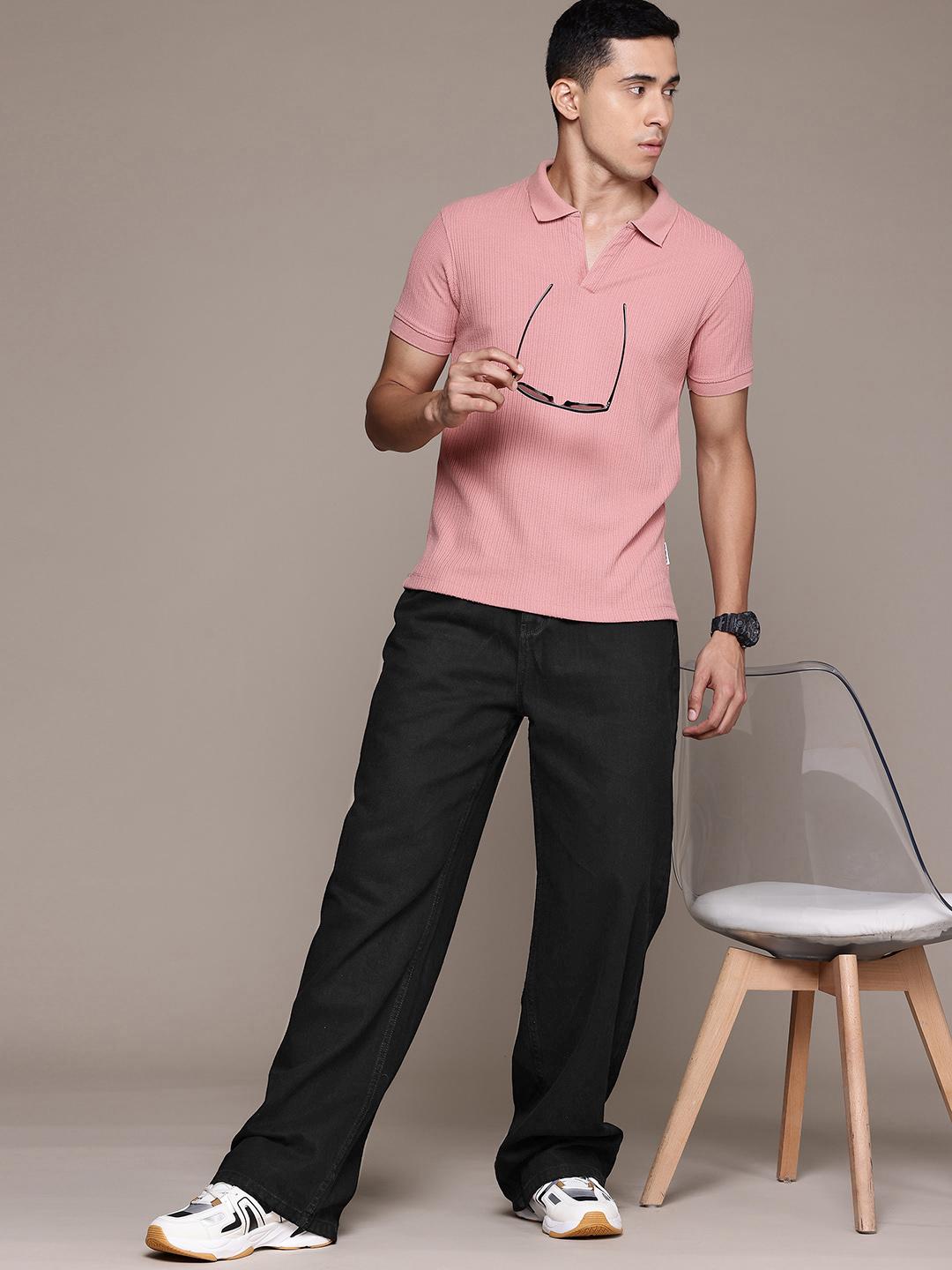 Roadster Men Pure Cotton Wide Leg Jeans - Image 1