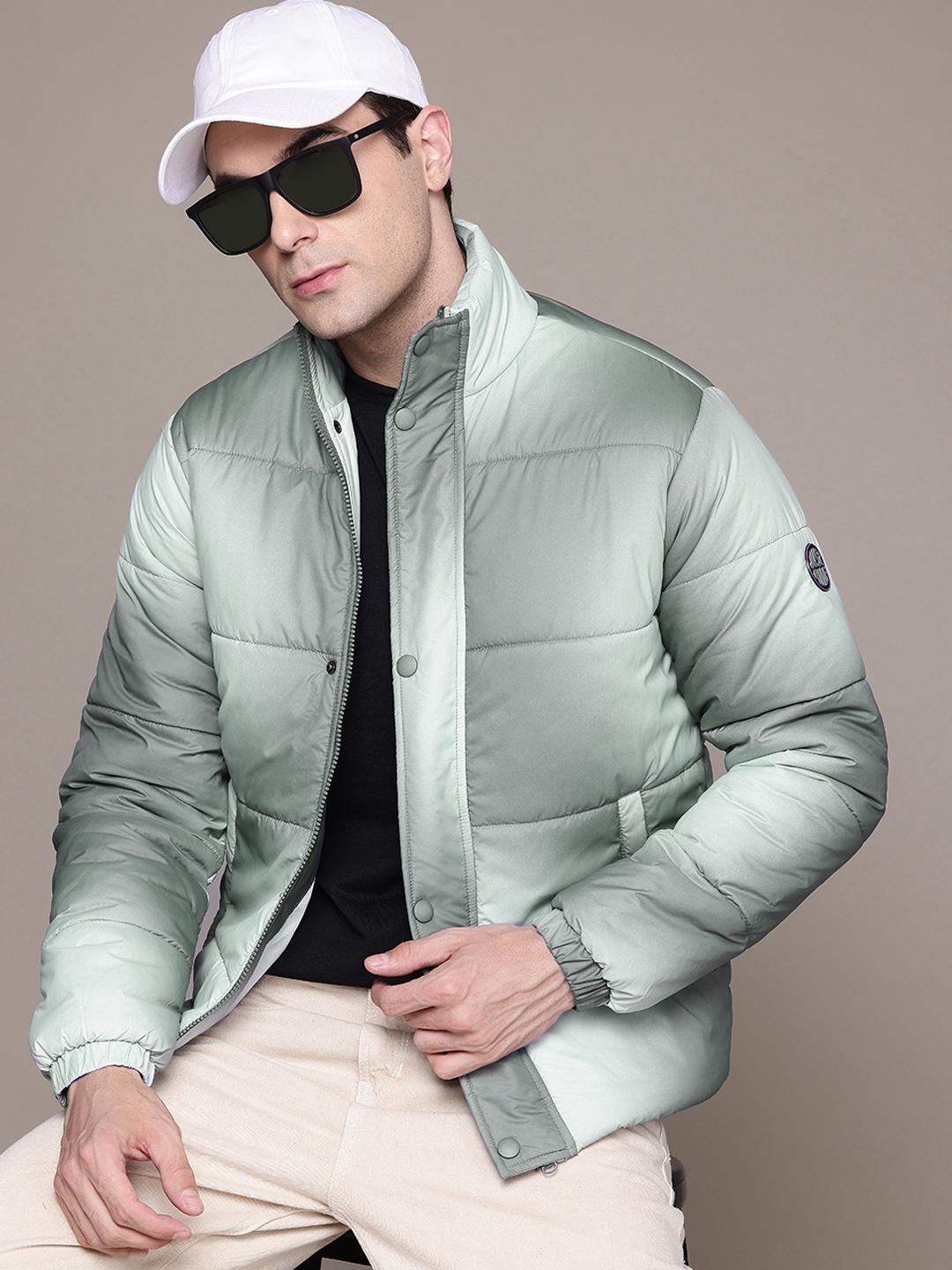 The Roadster Lifestyle Co. Men Tie & Dye Padded Jacket
