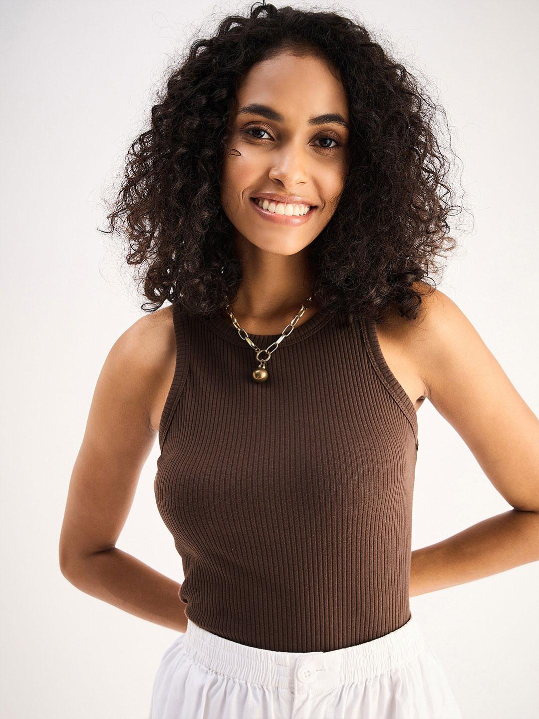 Buy SASSAFRAS BASICS Round Neck Cotton Top - Tops for Women 29148262 ...