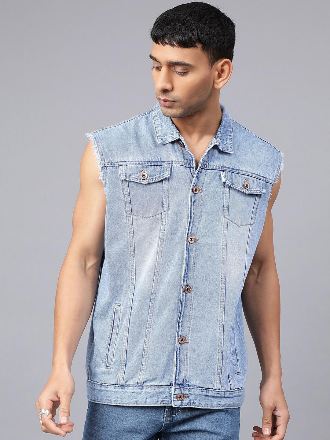 Buy Code 61 Sleeveless Denim Jacket - Jackets for Men 29248528 | Myntra