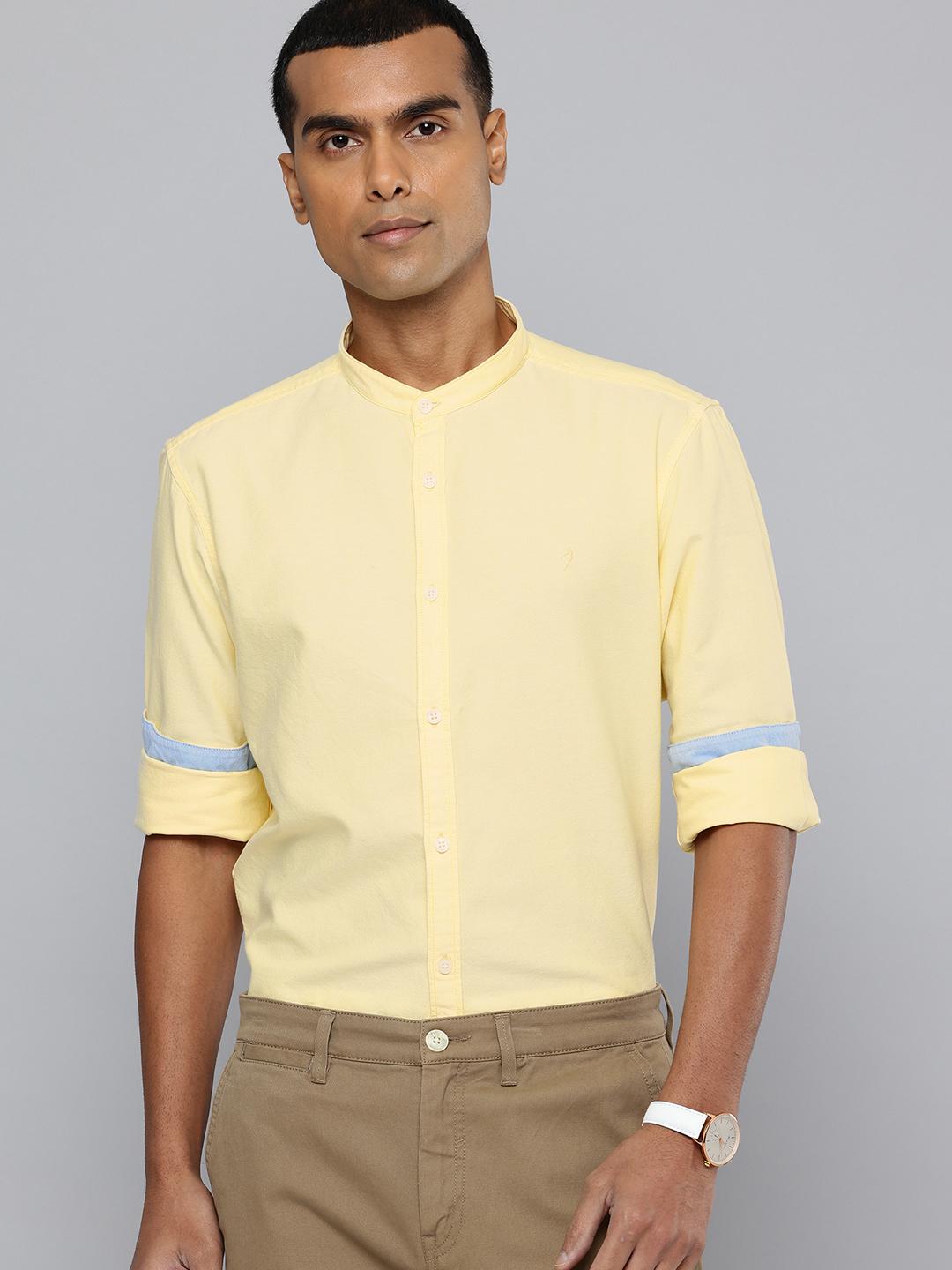 Indian Terrain Classic Slim Fit Pure Cotton Casual Shirt