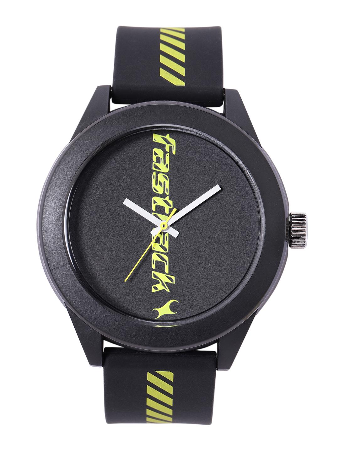 Buy Fastrack Unisex Brand Logo Printed Dial & Silicon Straps Analogue ...