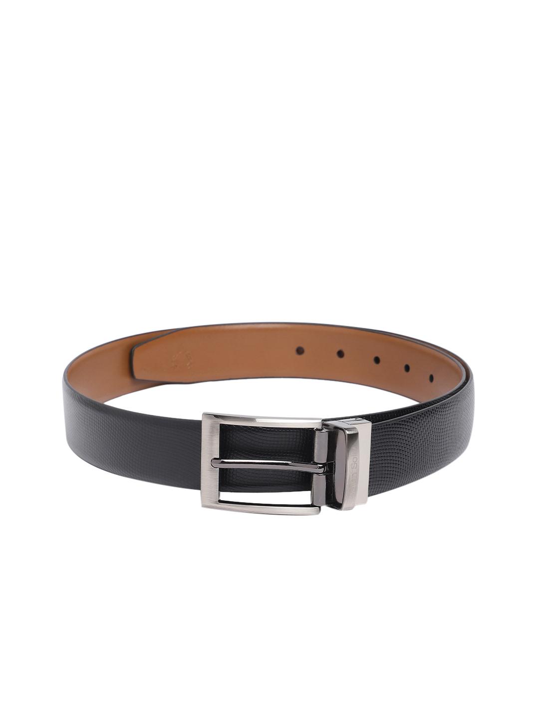 Buy Allen Solly Men Textured Leather Reversible Formal Belt - - Accessories for Men