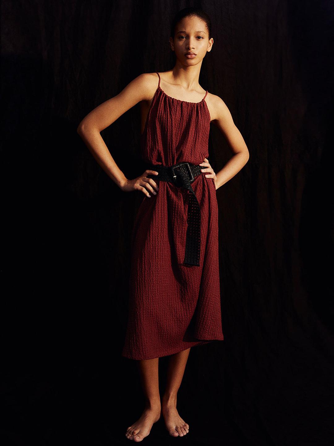 Buy H&M Textured Jersey Strappy Dress - Dresses for Women 29415070 | Myntra