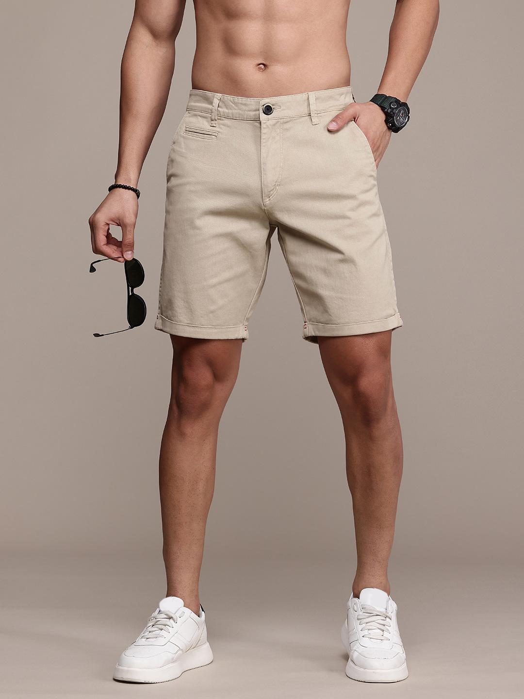 Roadster Men Solid Chino Shorts