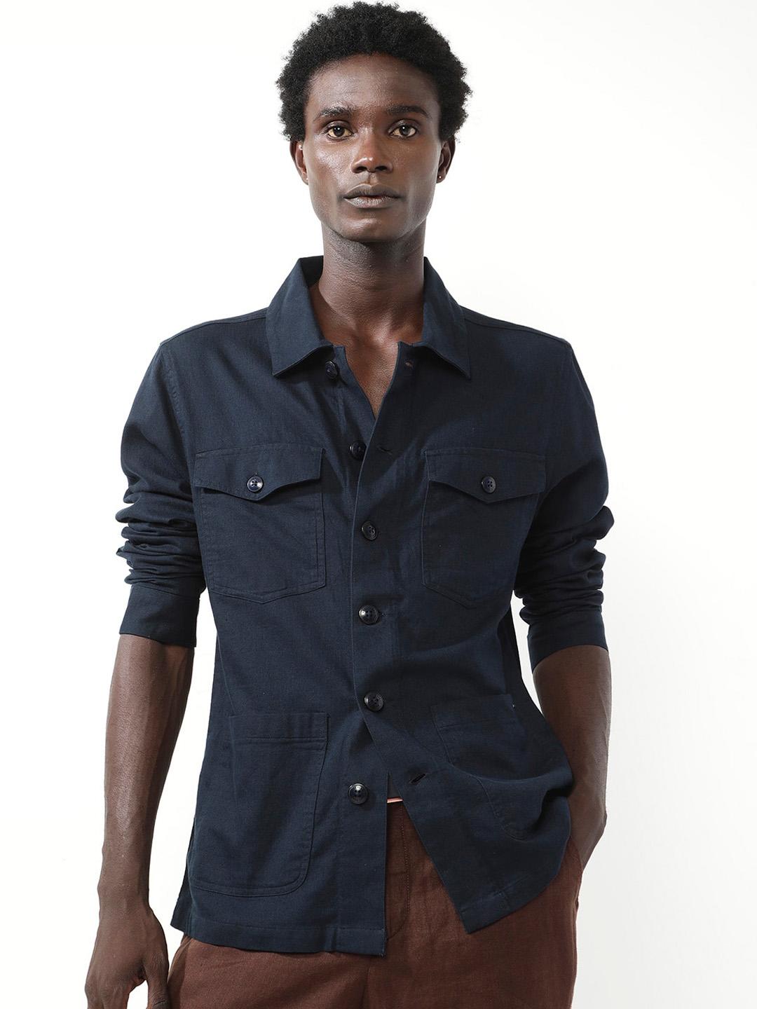 Rabbit Rabbit Clothing Line Buy RARE RABBIT Men Solid Gatter Linen Blend Spread Collar Button Front ...