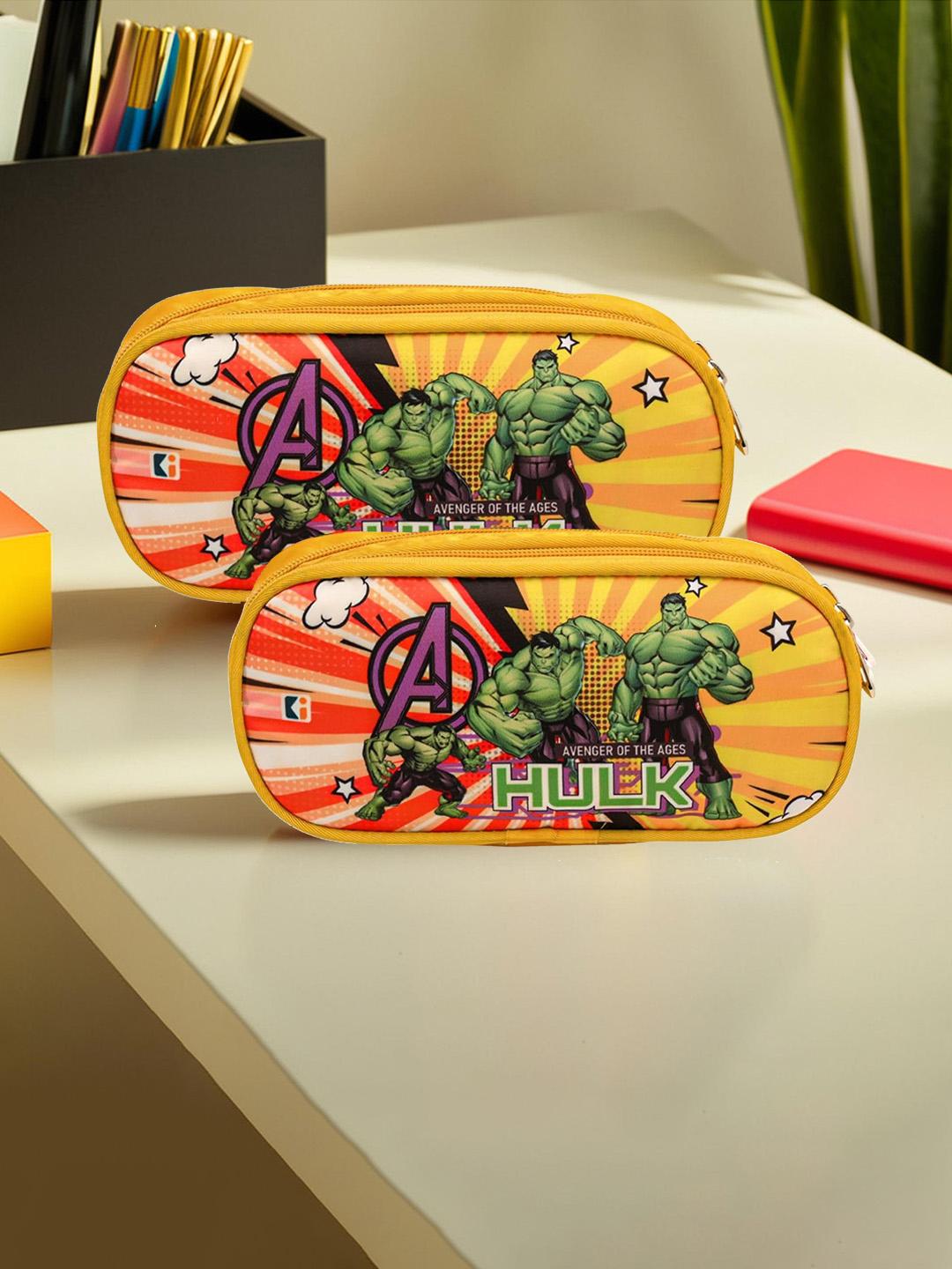 Buy Kuber Industries Set Of 2 Marvel Hulk Printed Pencil Stationery ...