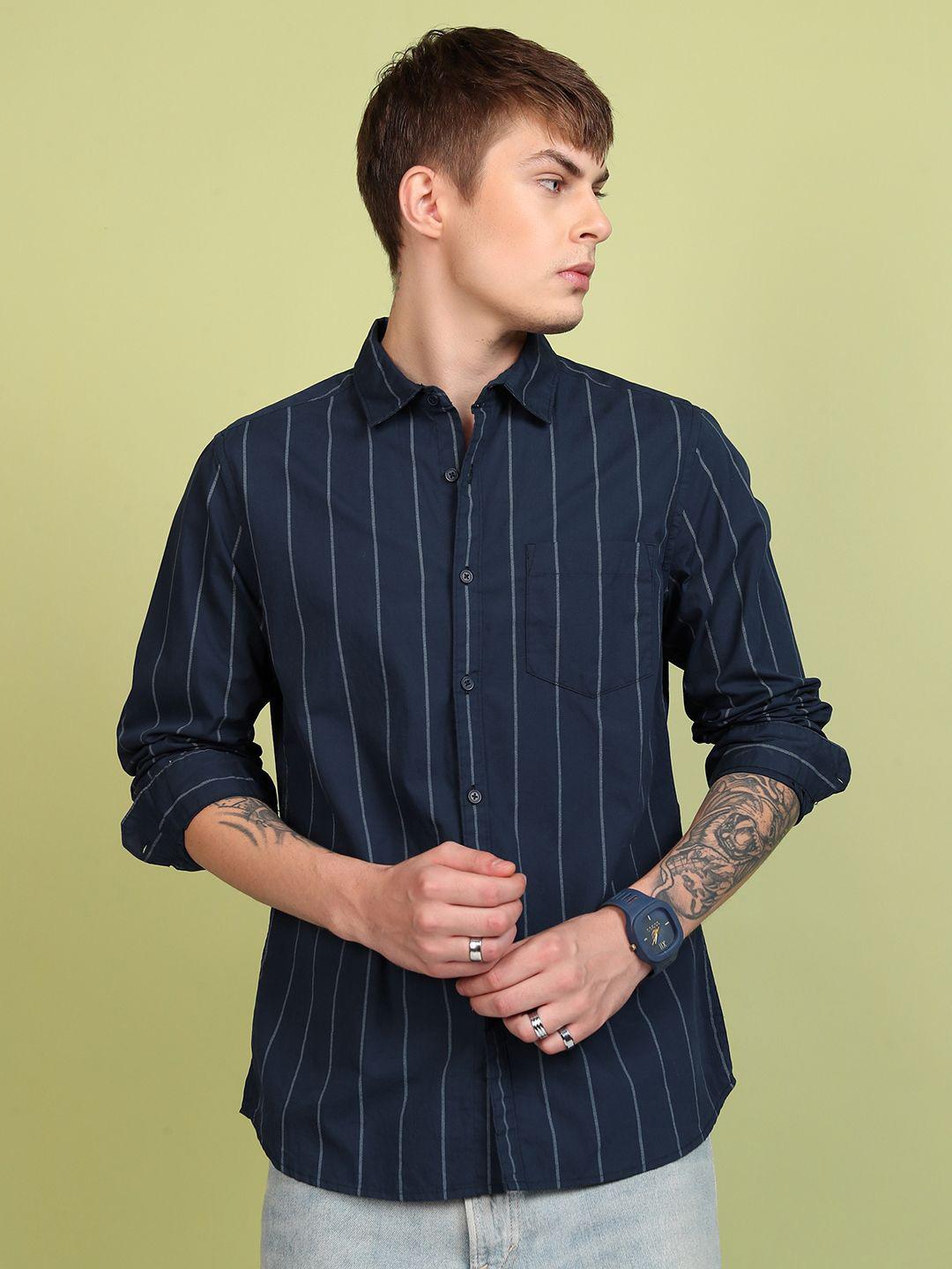 HIGHLANDER Regular Fit Regular Collar Full Sleeve Shirt