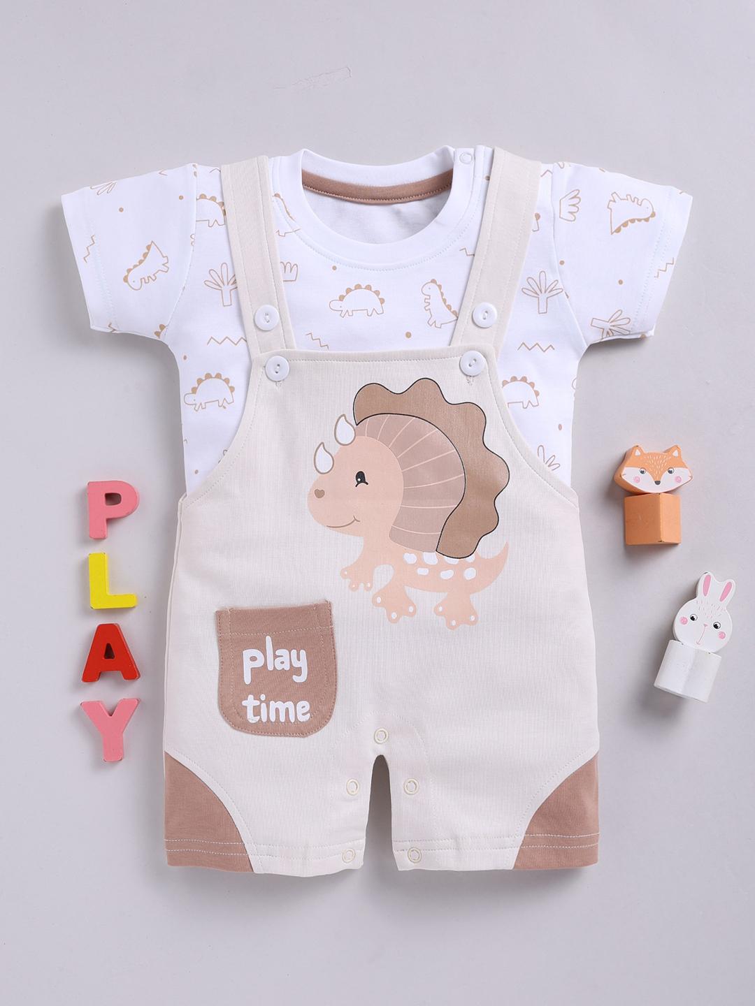 Buy Toonyport Kids Typography Printed Cotton Round Neck Rompers - - Apparel for Unisex Kids