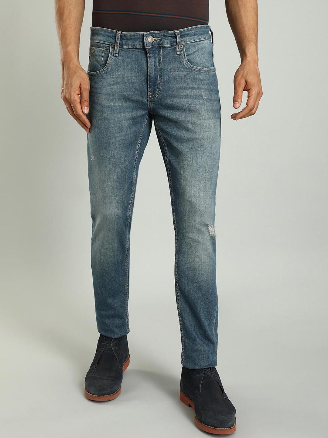Indian Terrain Men Kruger Skinny Fit Clean Look Light Fade Stretchable Jeans