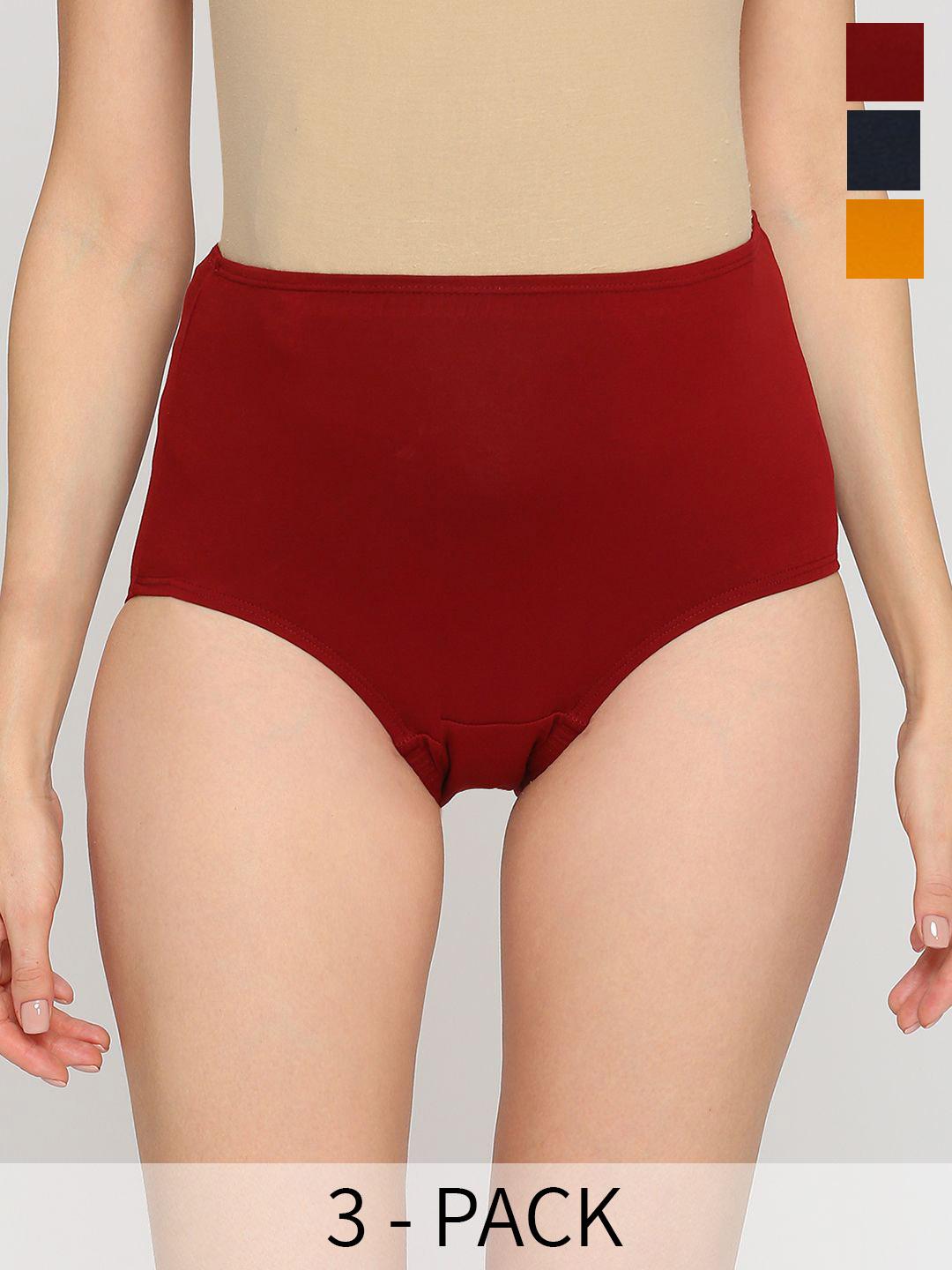 Buy Evamomies Women Pack Of 3 High Waist Maternity Panty Briefs EVA002 -  - Apparel for Women