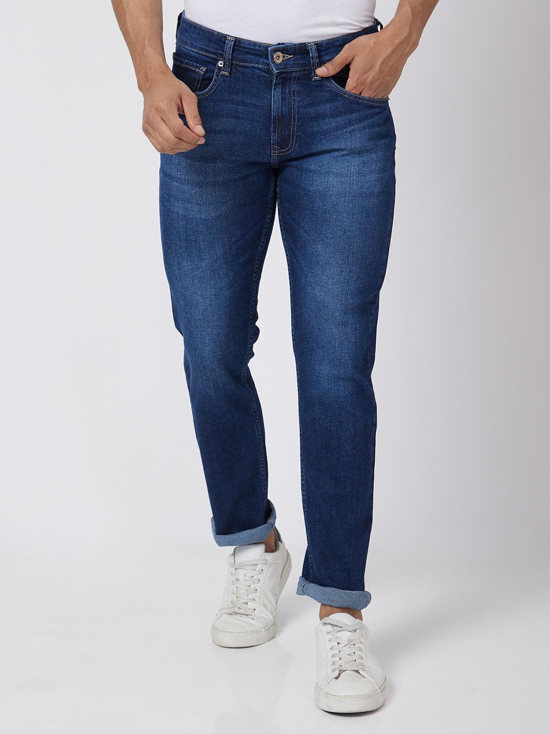 SPYKAR Men Rover Fit Mid Rise Regular Fit Light Fade Stretchable Jeans