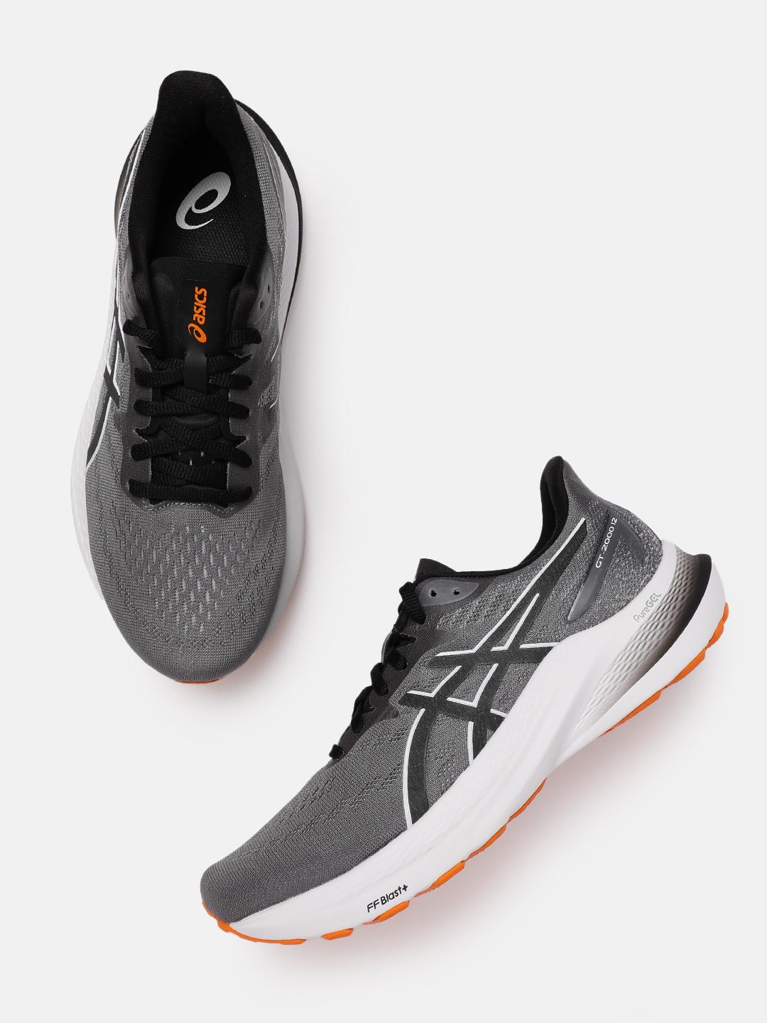 Buy ASICS Men Woven Design GT 1000 12 Running Shoes - - Footwear for Men