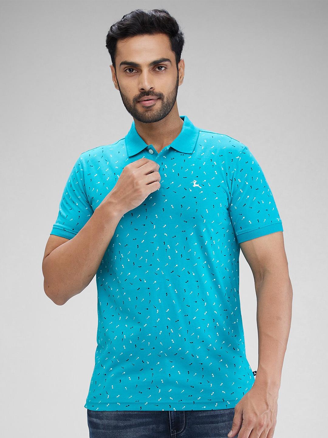 Buy Parx Men Printed Polo Collar Pockets T Shirt - Tshirts for Men ...