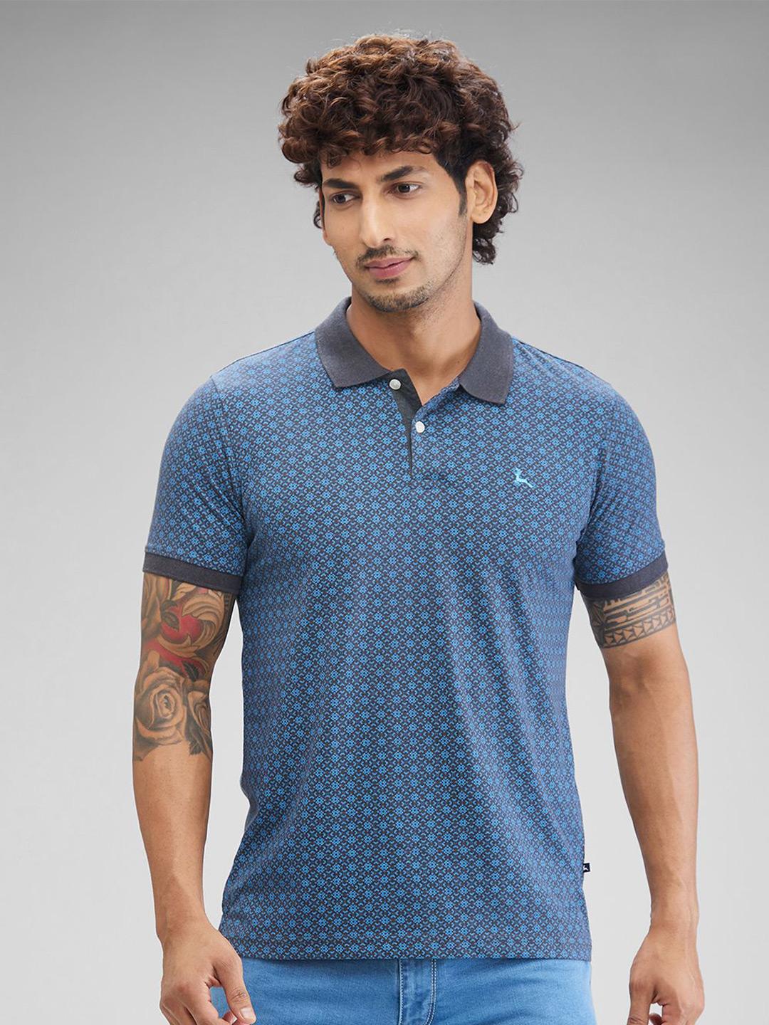 Buy Parx Men Printed Polo Collar Pockets T Shirt - Tshirts for Men ...