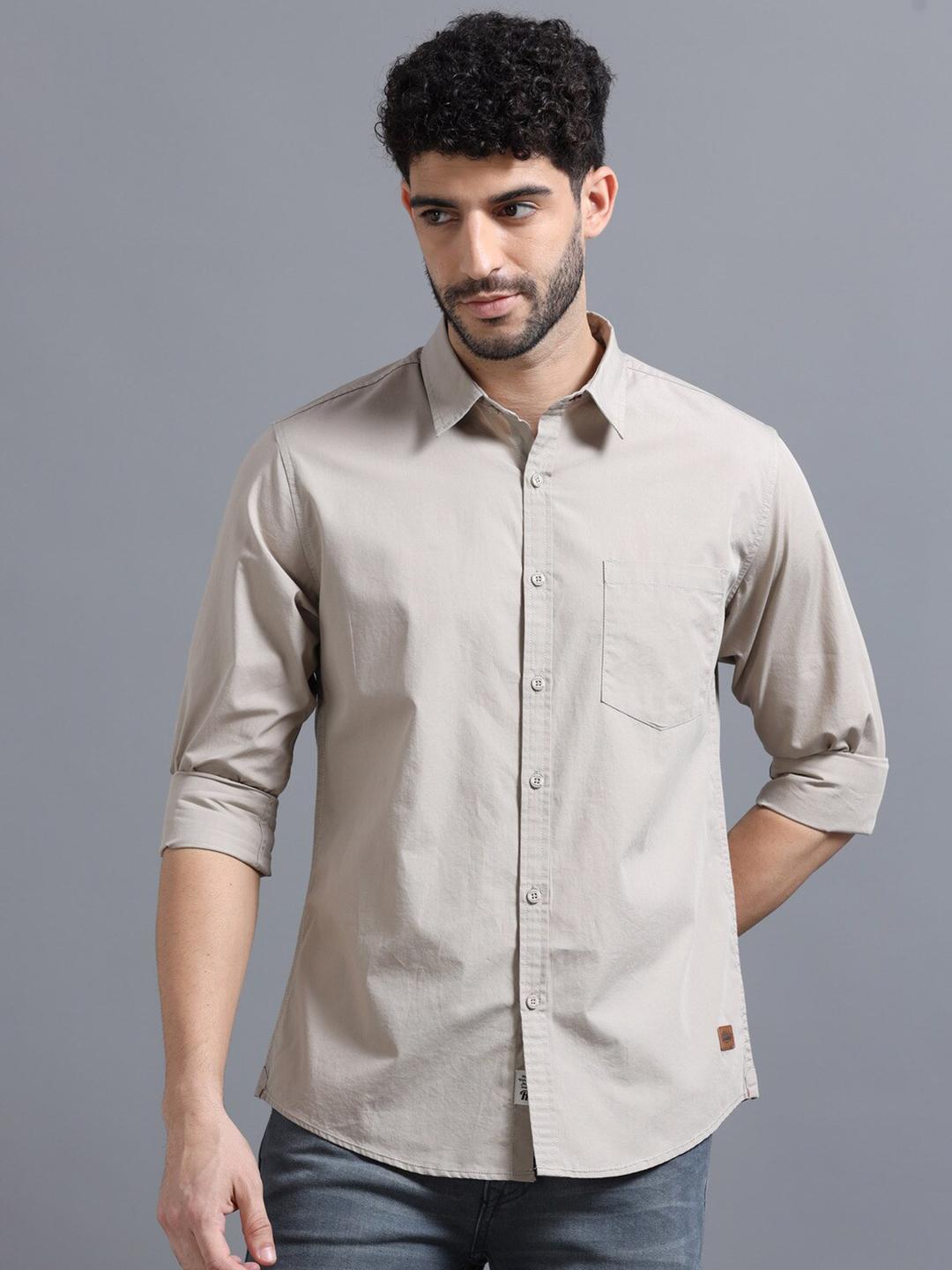 The Roadster Lifestyle Co Cotton Full Sleeve Shirts