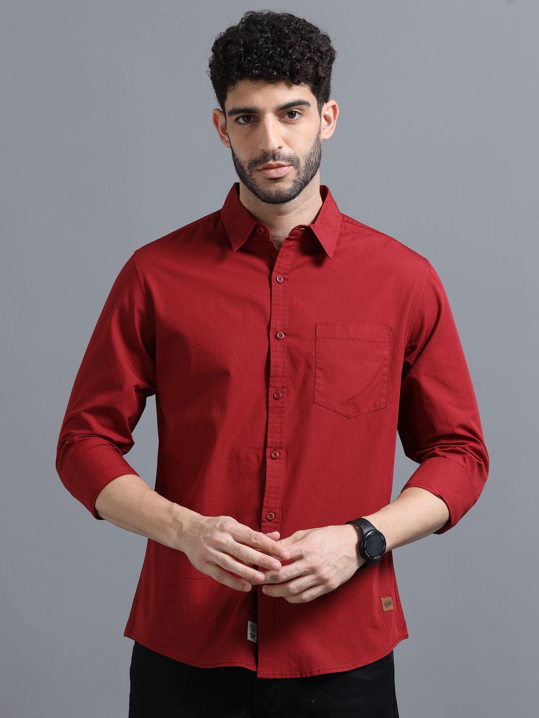 The Roadster Lifestyle Co  Cotton Full Sleeve Shirts