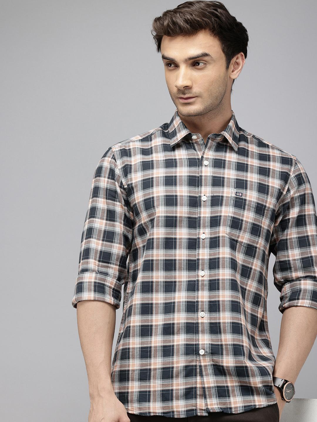 Buy Arrow Sport Manhattan Slim Fit Checked Cutaway Collar Pure Cotton buy-arrow-sport-manhattan-slim-fit-checked-cutaway-collar-pure-cotton