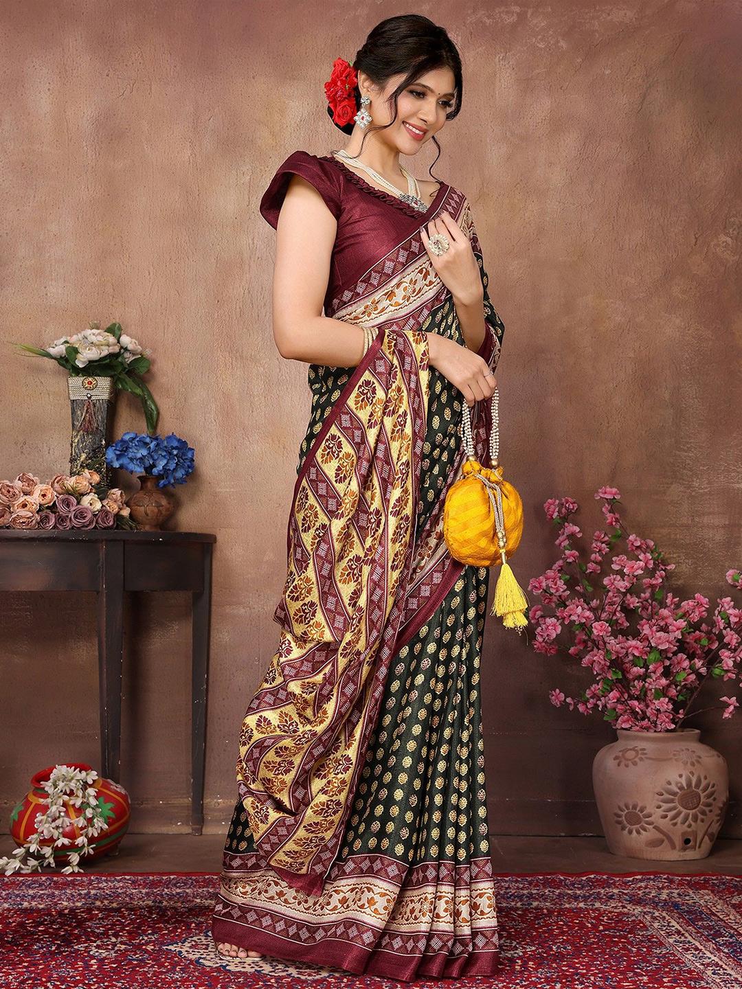 Buy KALINI Ethnic Motifs Mysore Silk Saree - Sarees for Women 29987277 ...
