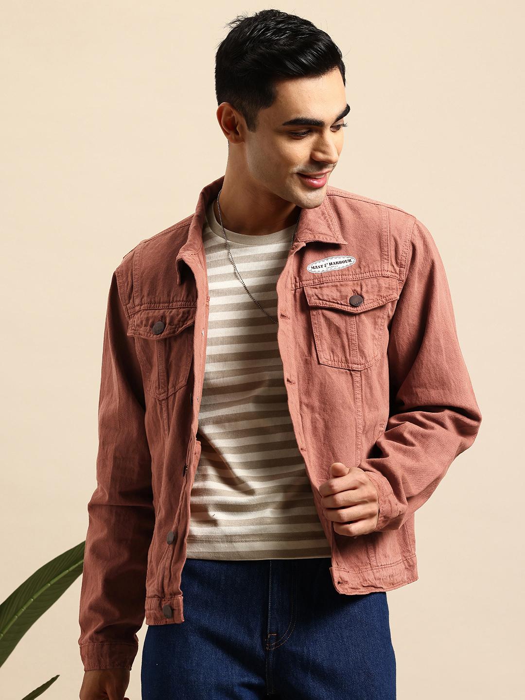 Mast & Harbour Spread Collar Denim Jacket