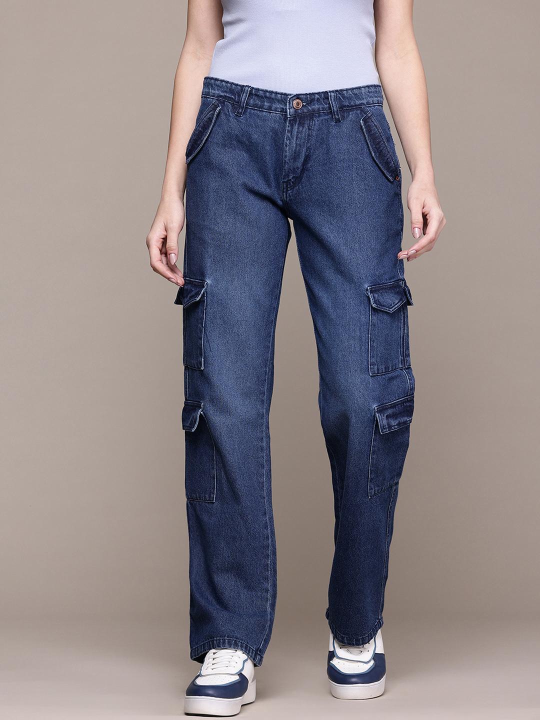 The Roadster Lifestyle Co. Women Straight Fit Pure Cotton Jeans